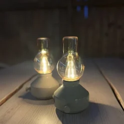 Glimt Uppladdningsbar bordslampa IP44 sand/amber
