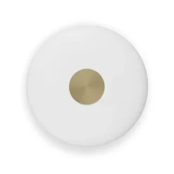 Glint 36 vägglampa mässing/opalglas