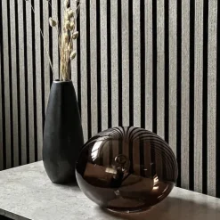 Globus 24 cm bordslampa brun
