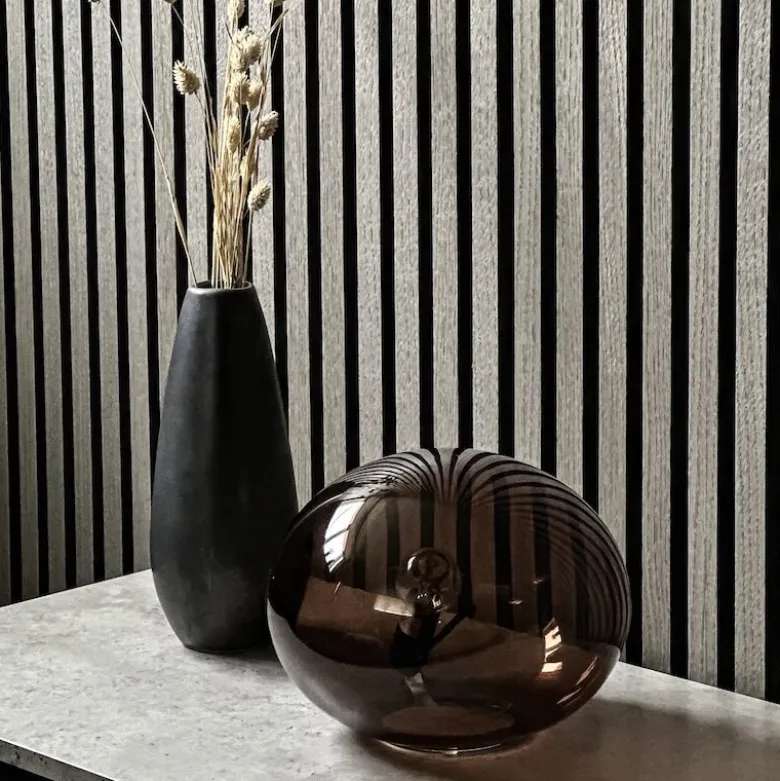 Globus 24 cm bordslampa brun