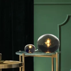Globus 24 cm bordslampa rök