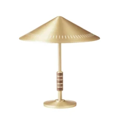 Governor 405 bordslampa mässing/valnöt