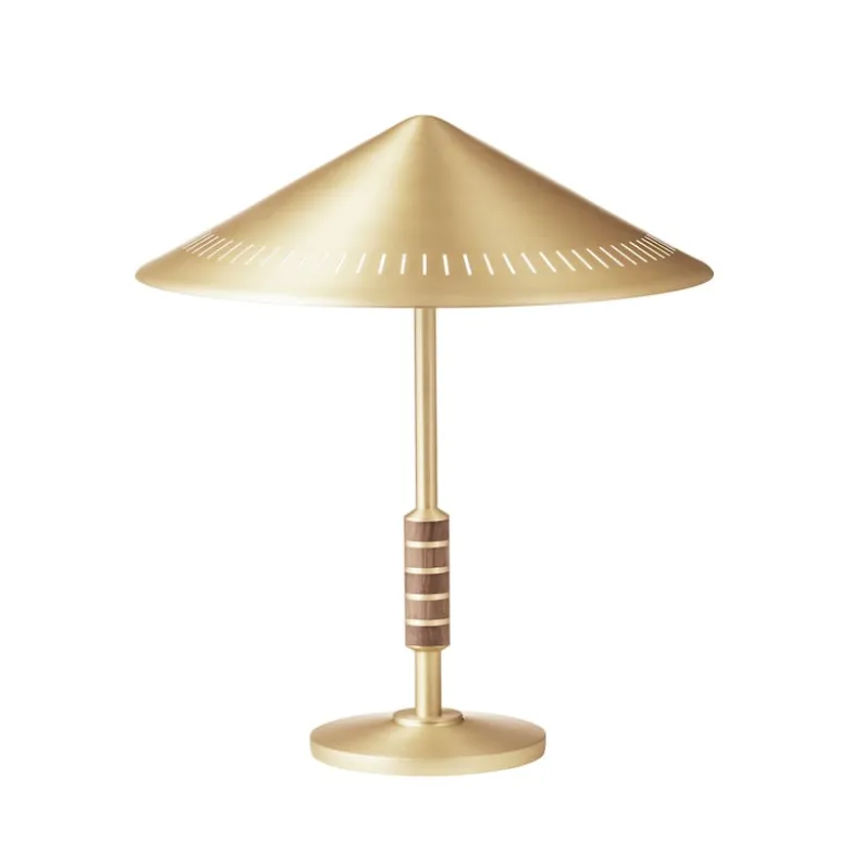 Governor 405 bordslampa mässing/valnöt