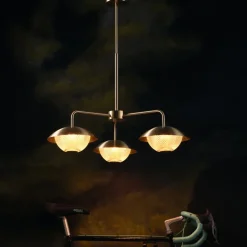 Grace 3 Chandelier H:575-850 mässing