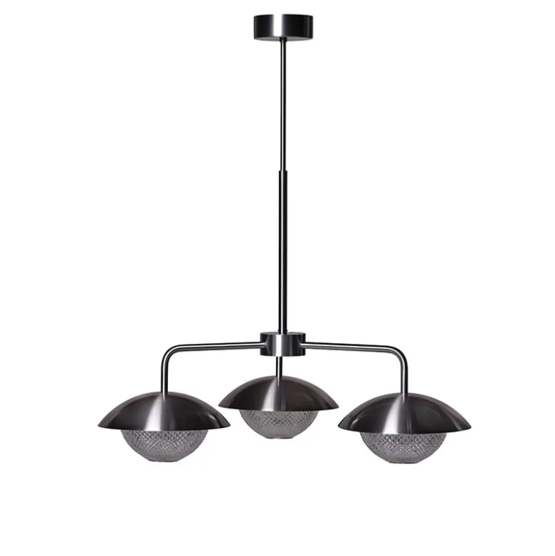 Grace 3 Chandelier H:575-850 stål