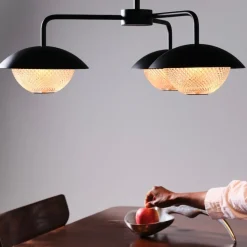 Grace 3 Chandelier H:875-1450 svart
