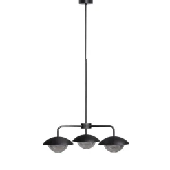 Grace 3 Chandelier H:875-1450 svart