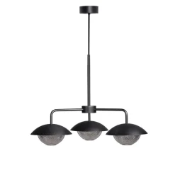 Grace 3 Chandelier H:575-850 svart