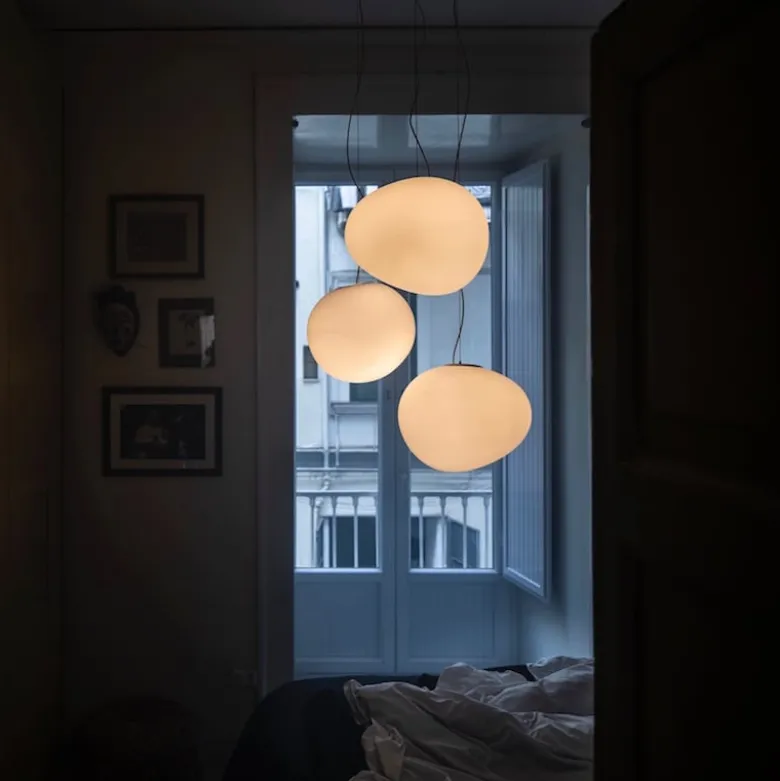 Gregg grande taklampa vit