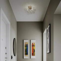 Gross plafond Ø50cm mässing/klar