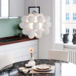 Gross Ø50 taklampa matt vit