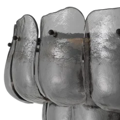Gustave Chandelier taklampa Bronze/rökfärgat glas