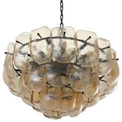 Gustave Chandelier taklampa Bronze/champagnefärgat glas
