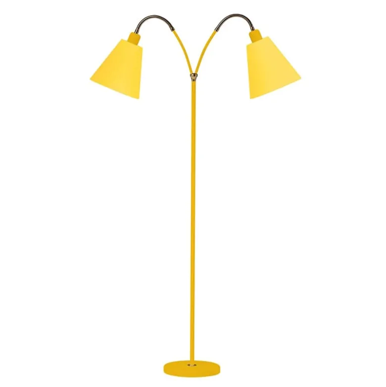 Haga 2-armad golvlampa gul