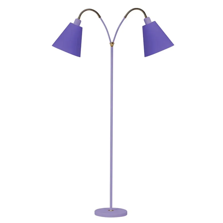 Haga 2-armad golvlampa lavendel