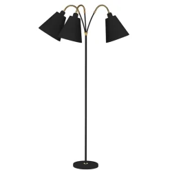 Haga 3-armad golvlampa svart