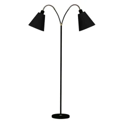 Haga 2-armad golvlampa svart