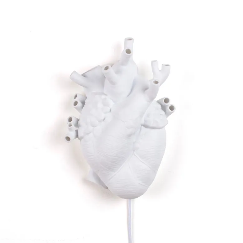 Heart lamp love in bloom vägglampa