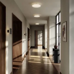 Hikari vägg-/taklampa Ø45 opal white
