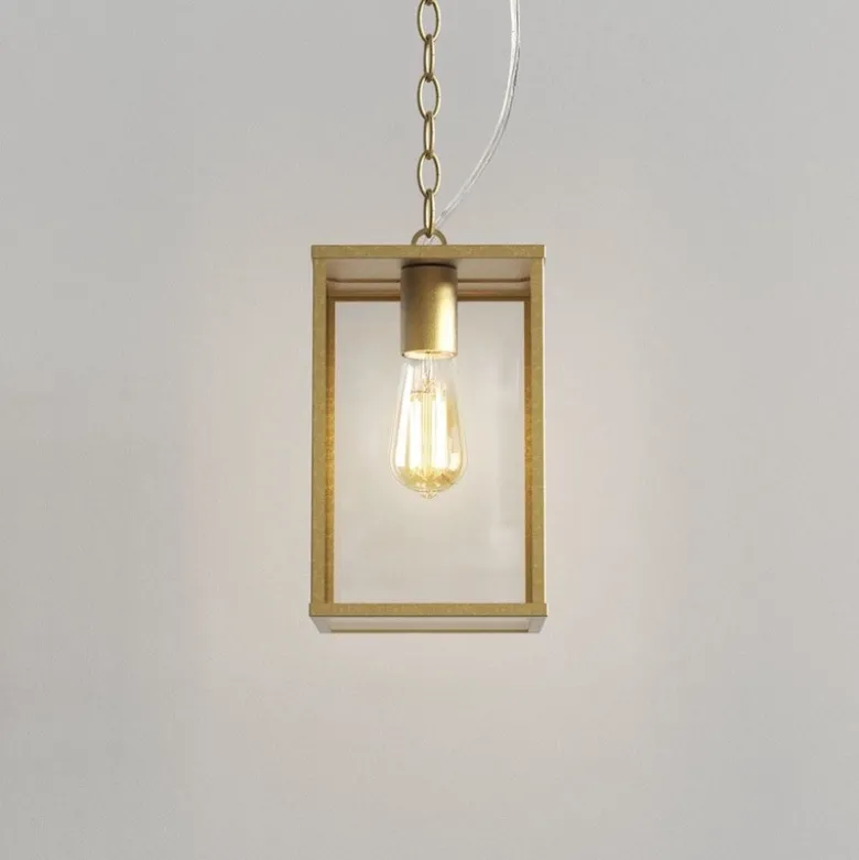 Homefield 240 taklampa IP44 solid mässing