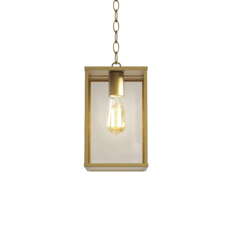 Homefield 240 taklampa IP44 solid mässing