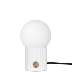 Hubble 15 bordslampa vit/mässing