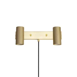 Hubble 2 vägglampa borstad mässing