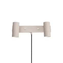 Hubble 2 vägglampa mud/krom