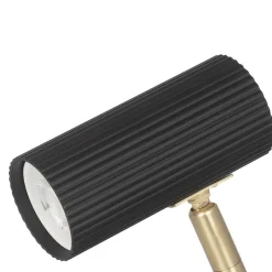 Hubble vägglampa svart/borstad mässing