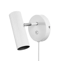 Hubble vägglampa vit/krom