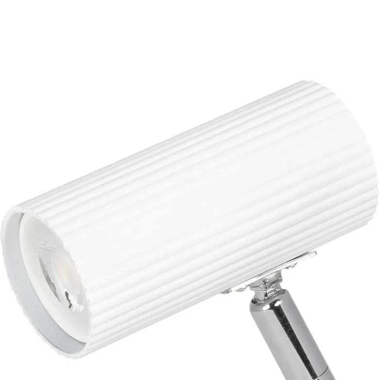 Hubble vägglampa vit/krom