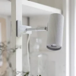 Hubble vägglampa vit/krom