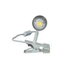 Hugin klämlampa vit