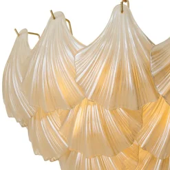 Ibiza Chandelier taklampa Antin mässing/champagnefärgat glas