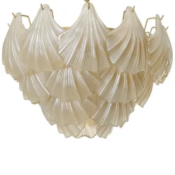 Ibiza Chandelier taklampa Antin mässing/champagnefärgat glas