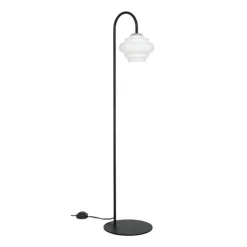 Ice golvlampa svart/aluminium