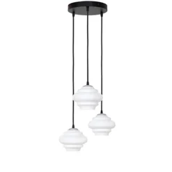 Ice 3L taklampa svart/aluminium