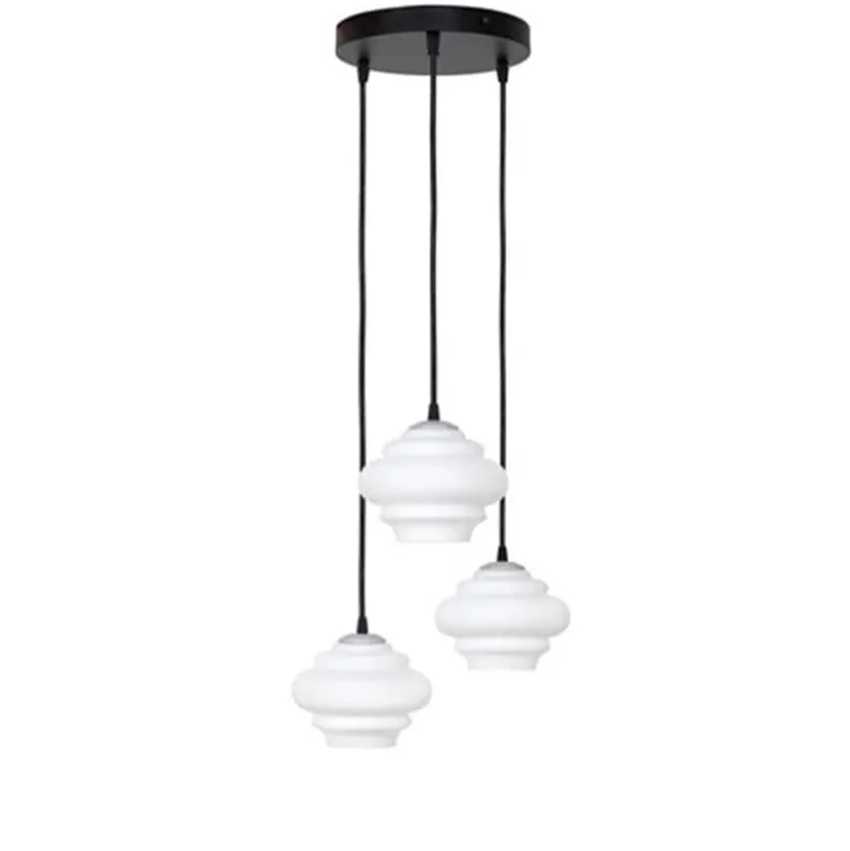 Ice 3L taklampa svart/aluminium