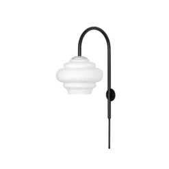 Ice vägglampa Vit/svart/aluminium
