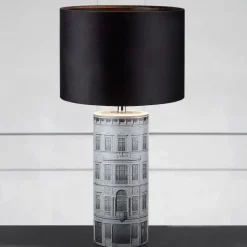 Ichi bordslampa grå/svart