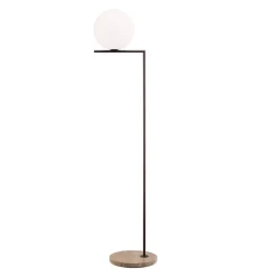 IC Lights F2 outdoor golvlampa djup brun/travertino marmor