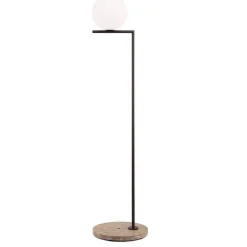 IC Lights F1 outdoor golvlampa djup brun/travertino marmor