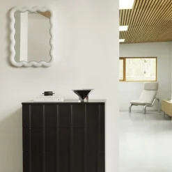 Illu 65 x 50 spegel vit