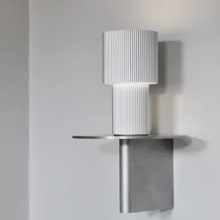 Iluma portabel bordslampa silver