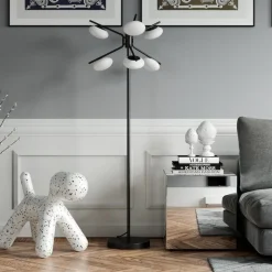 Imperia golvlampa matt svart