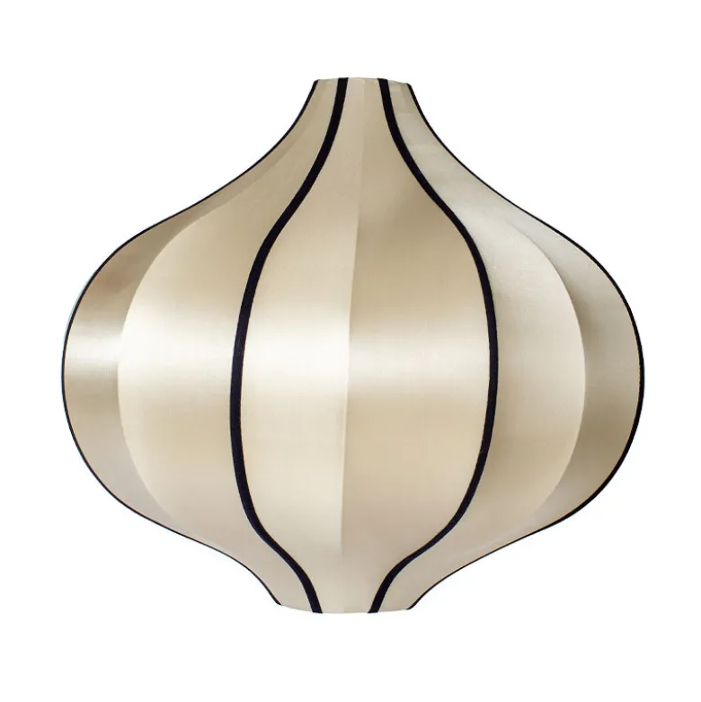 Indochina Onion L lampskärm Kit whit black ribbon