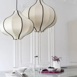 Indochina Onion S lampskärm Kit whit black ribbon