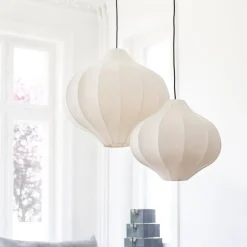 Indochina Onion S lampskärm sand whit sand ribbon