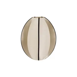 Indochina Oval S lampskärm kit whit black ribbon