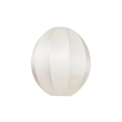 Indochina Oval S lampskärm offwhite whit offwhite ribbon